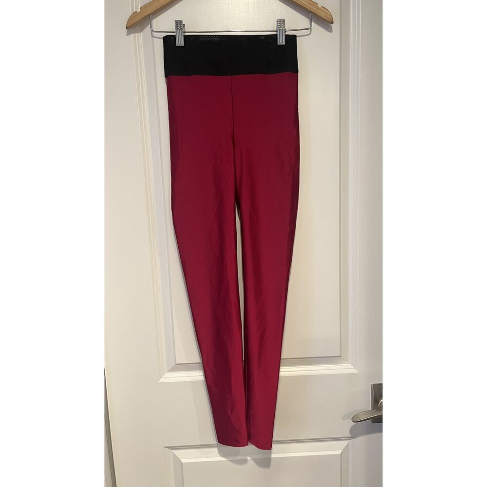 Koral Lustrous Leggings wide netting waist band sz. S Desejo NWOT